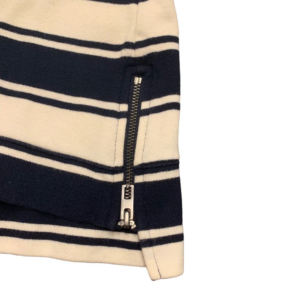 Talbots Womens navy white stripe tunic top size Petite small - Picture 2 of 5